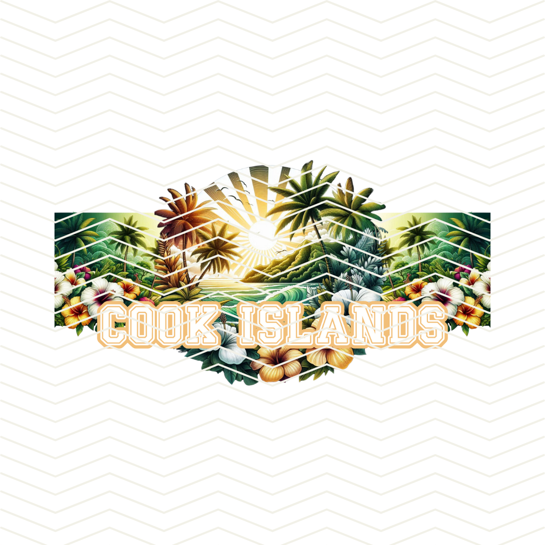 COOK ISLANDS - PALM TREE DESIGN